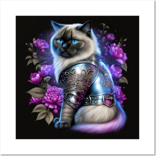 Warrior Birman Cat Posters and Art